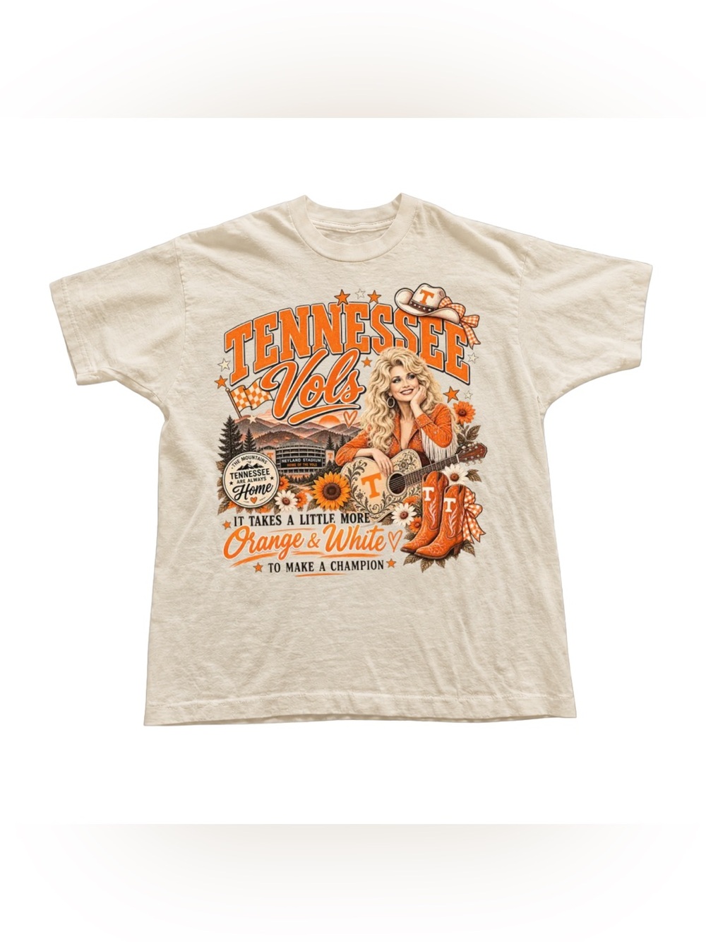 Off White Tennessee Vols Orange Graphic Tee